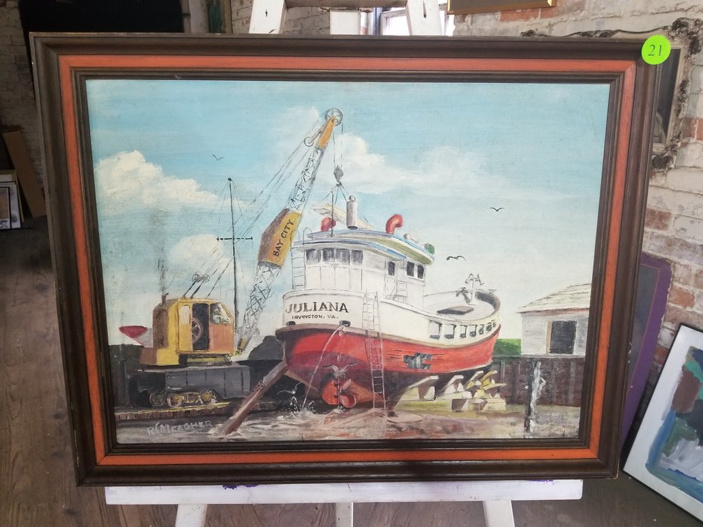 Oil on canvas by Robert C Meagher