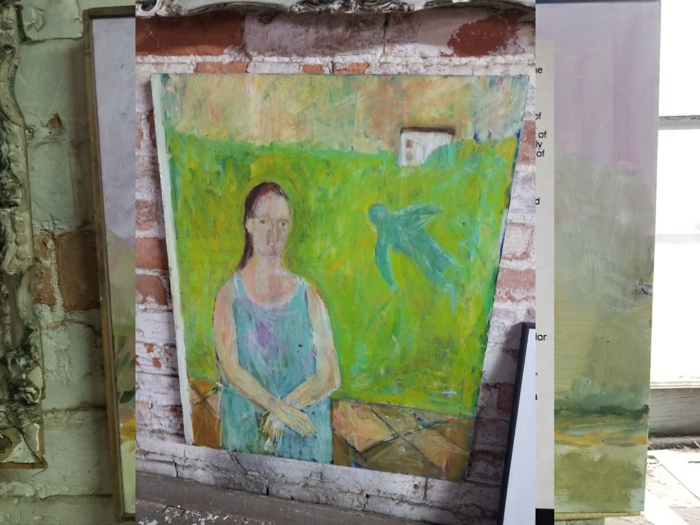 Oil on canvas by ED. Kerns