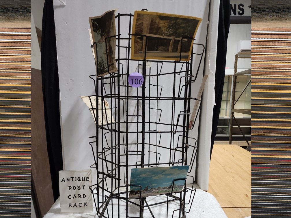 Antique  Spinning Post Card Rack
