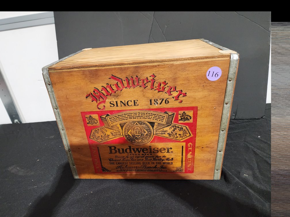 Vintage wood advertising box
