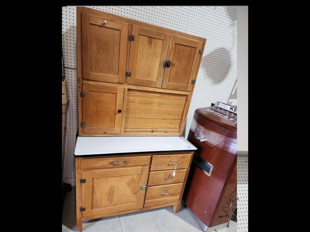 Antique  Oak Housier cabinet  
