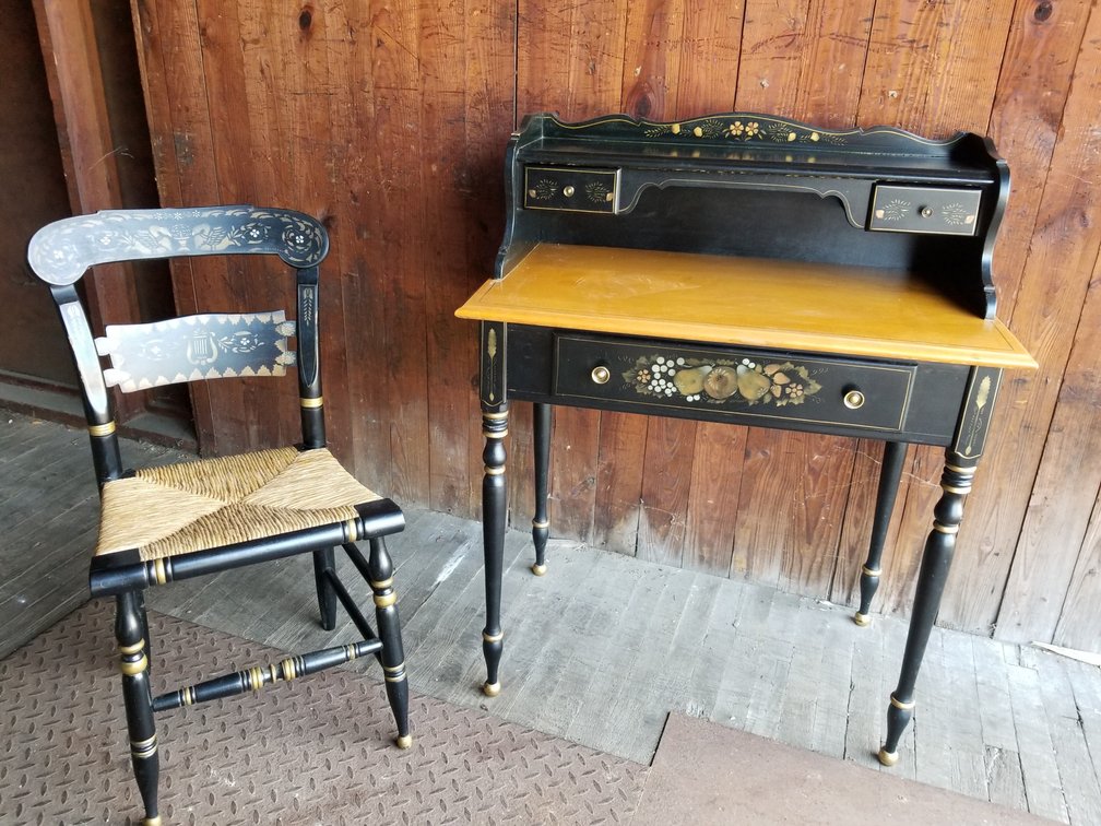 Hitchcock style Desk and Chair by Ethan Allen