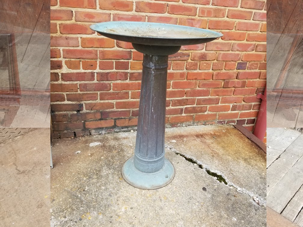 Solid Copper Bird Bath 