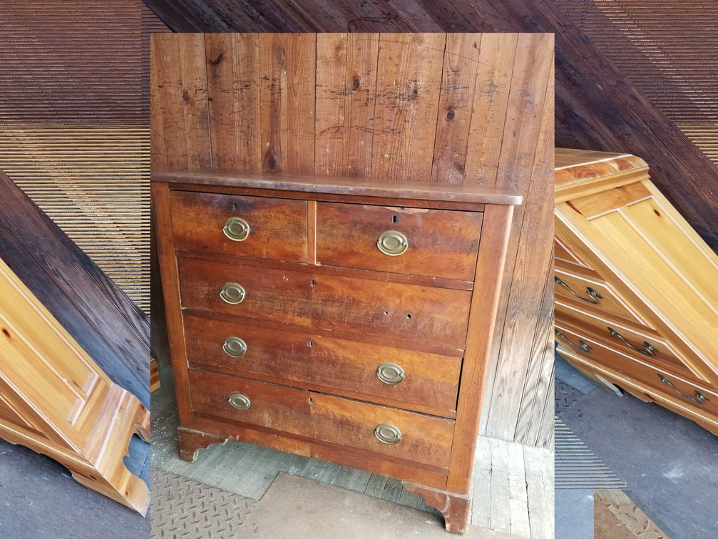 Circa 1860 Mahogany Chest 