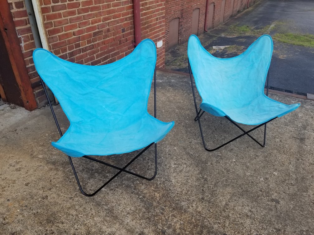 Pair of Vintage Butterfly Chairs 