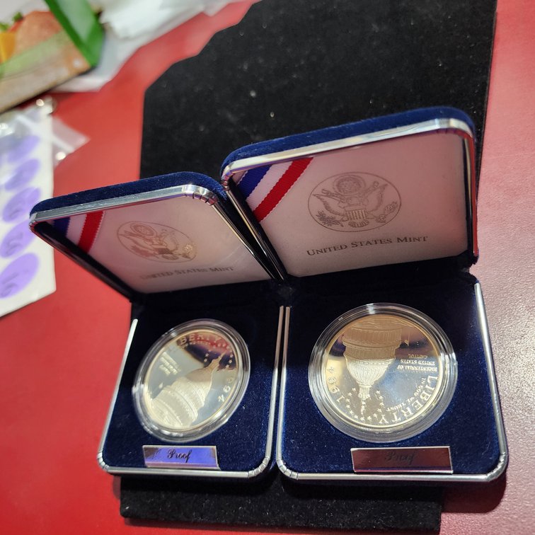 Proof 1994 Silver dollars
