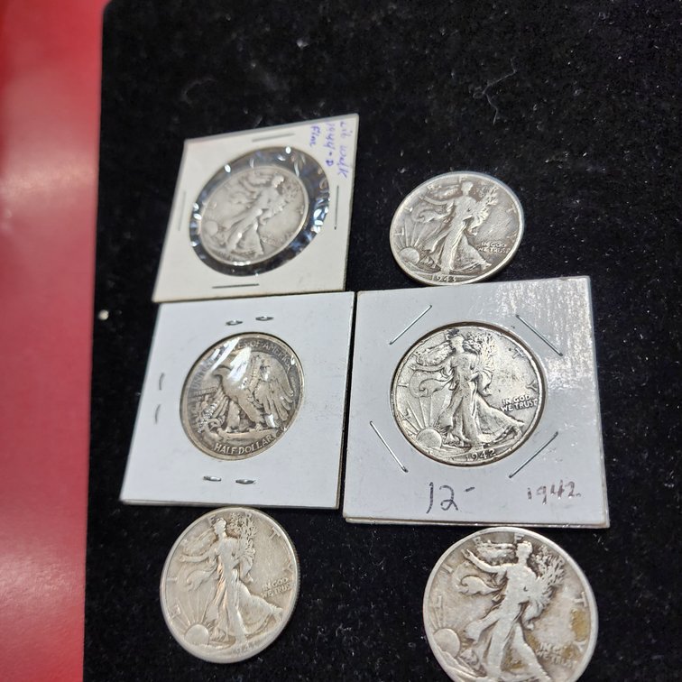 Walking Liberty half dollars
