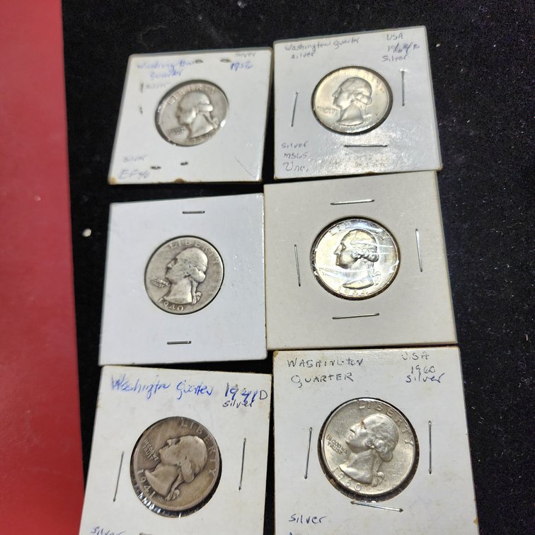 Washington  Silver quarters