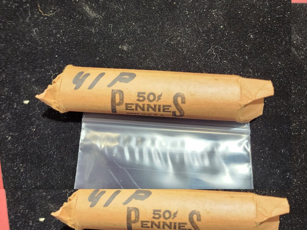 Complete roll of 1941p wheat pennies 1 roll