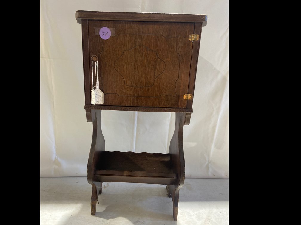 Copper lines antique humidor and magazine rack