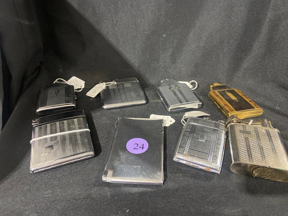 Vintage lighter and cigarette cases