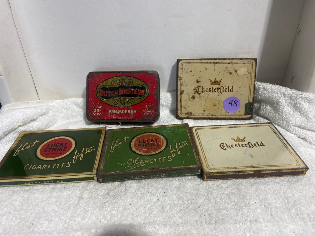 Vintage cigarette tins