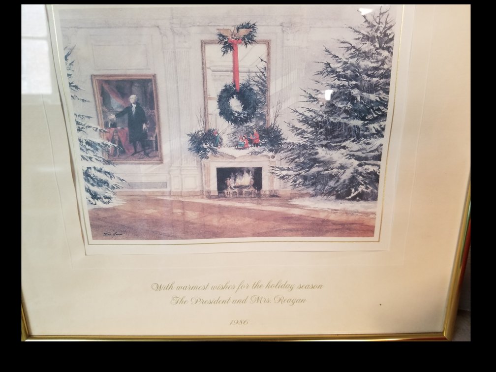 Presidential Christmas Card from Ronald and Nancy Reagan 