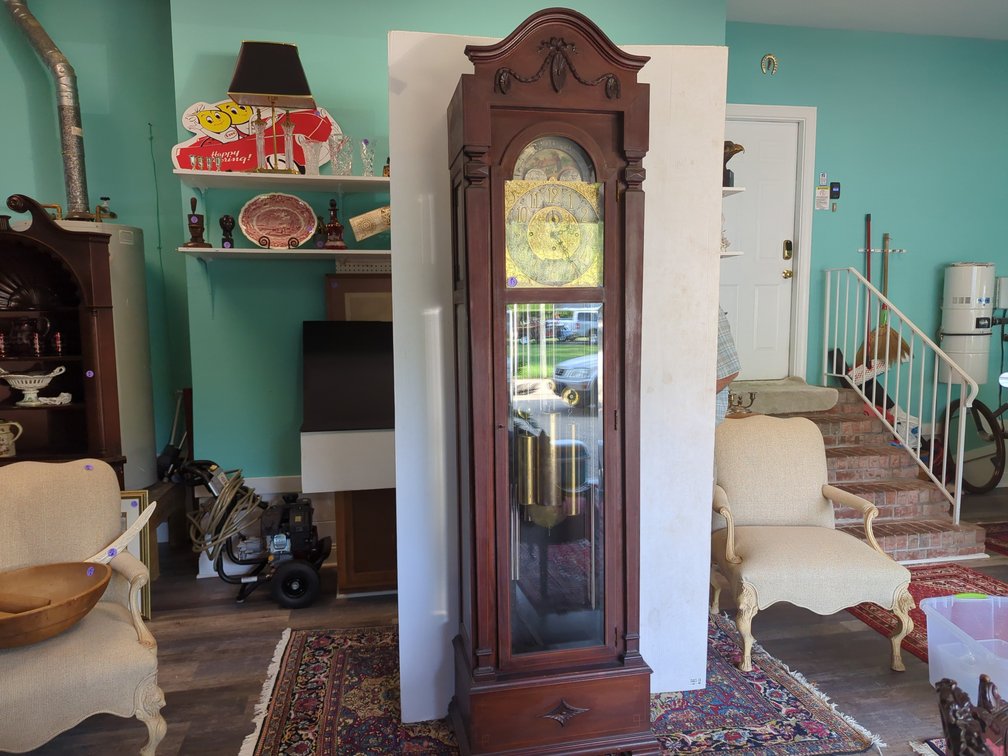 Tiffany and Co. Tall Case Grandfather Clock - Decorative Face