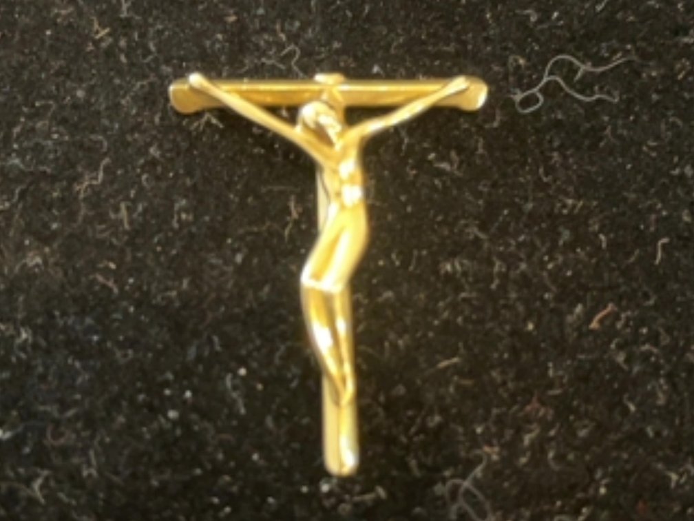 Tiffany 18K Gold Crucifix Pendant