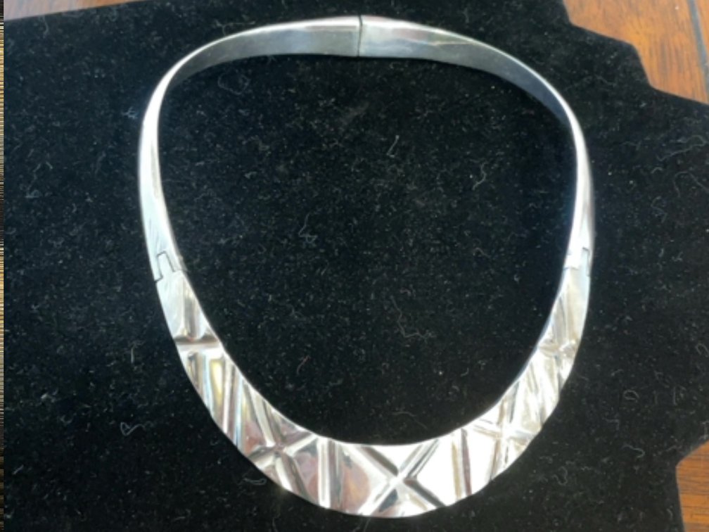 Sterling Silver Collar Necklace