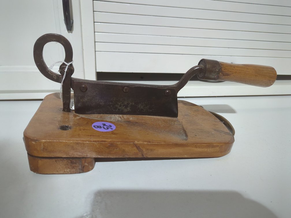 Antique Tobacco Cutter - Home Made