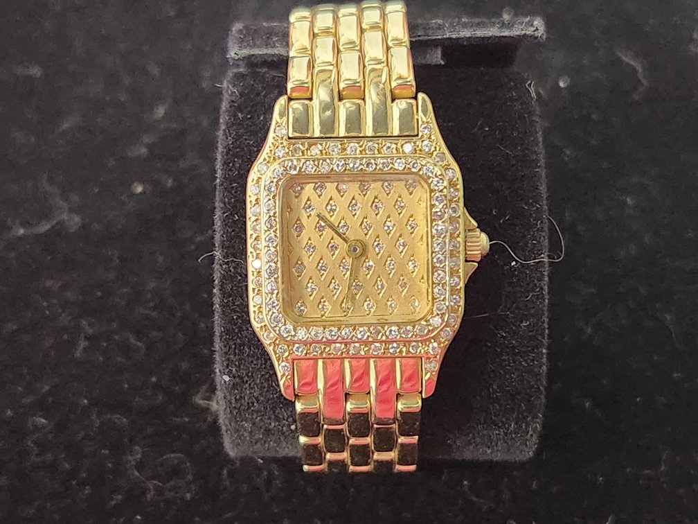 14K Gold And Diamond Watch