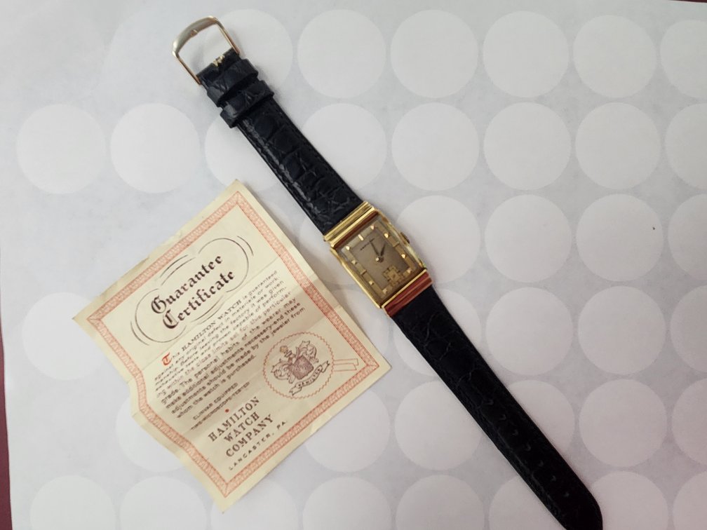 18K Gold 1951 Hamilton Merit Service Watch