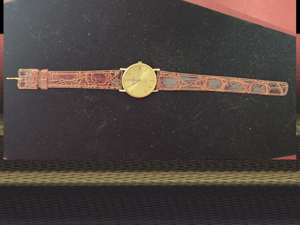 14K  Gold Mouvado Quartz Wrist Watch