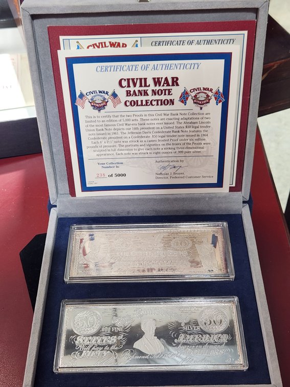 Authentic Civil War Bank note collection 