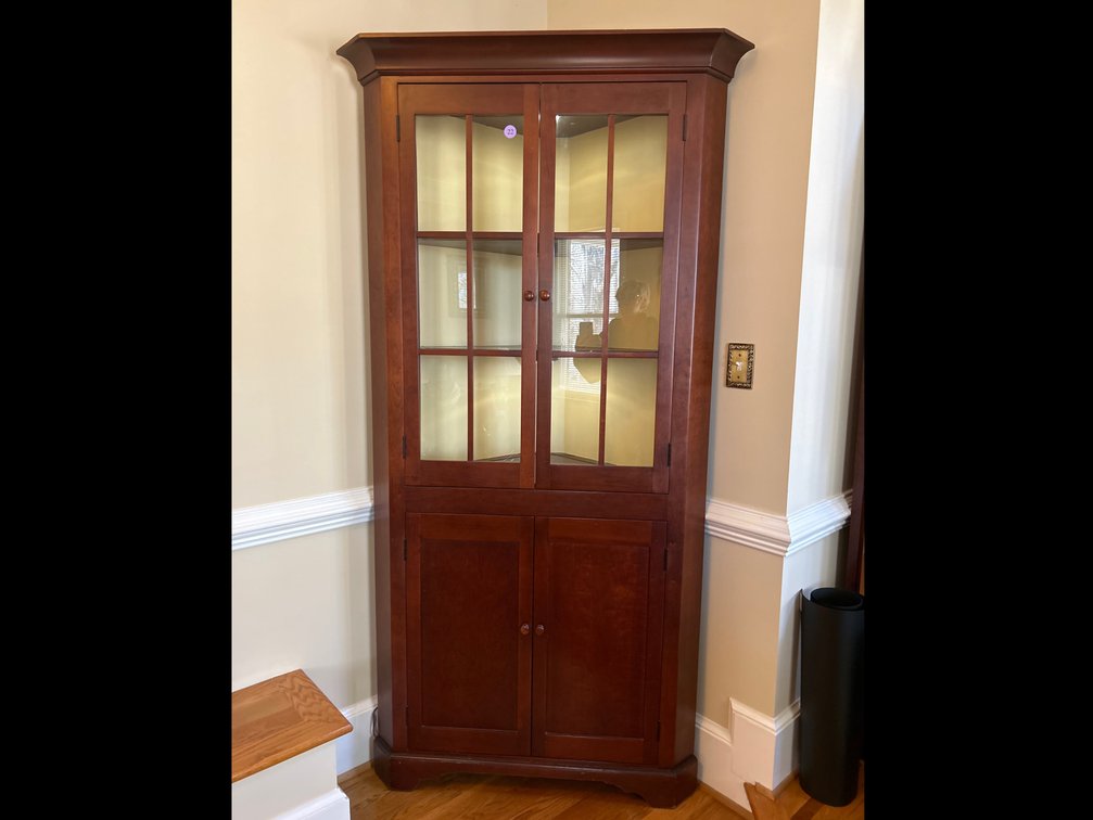 Wood Corner Cupboard 