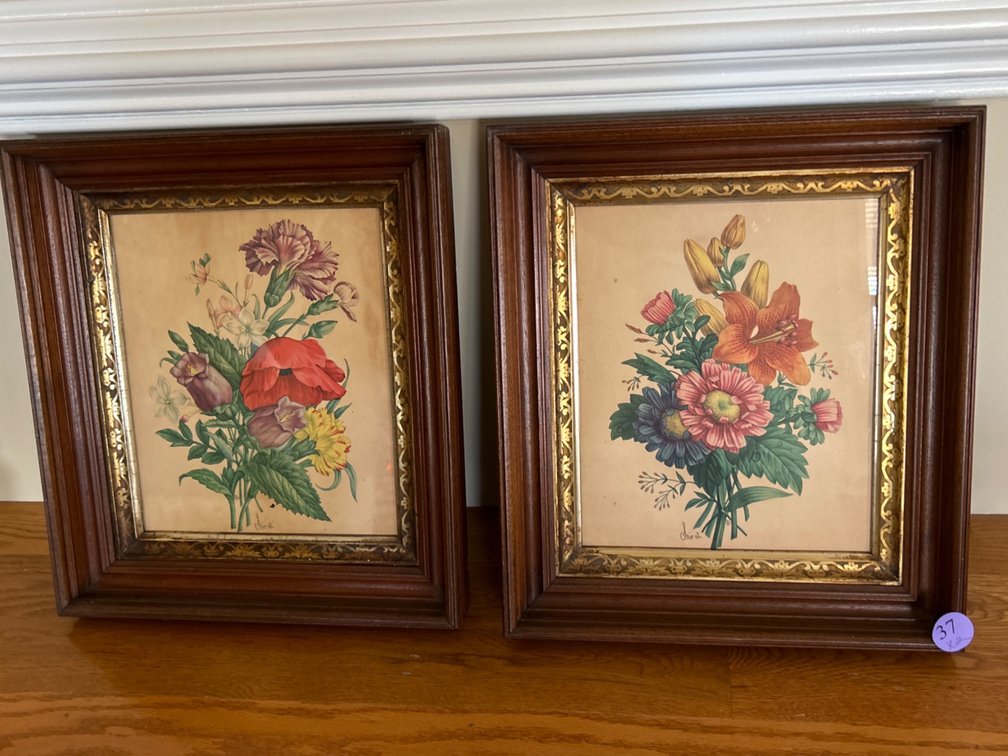 Framed Floral Prints 