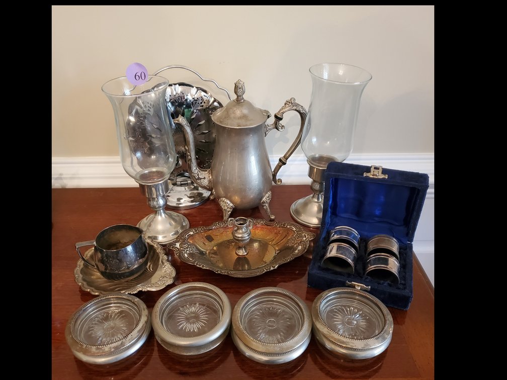 Silver Plate and Pewter Lot