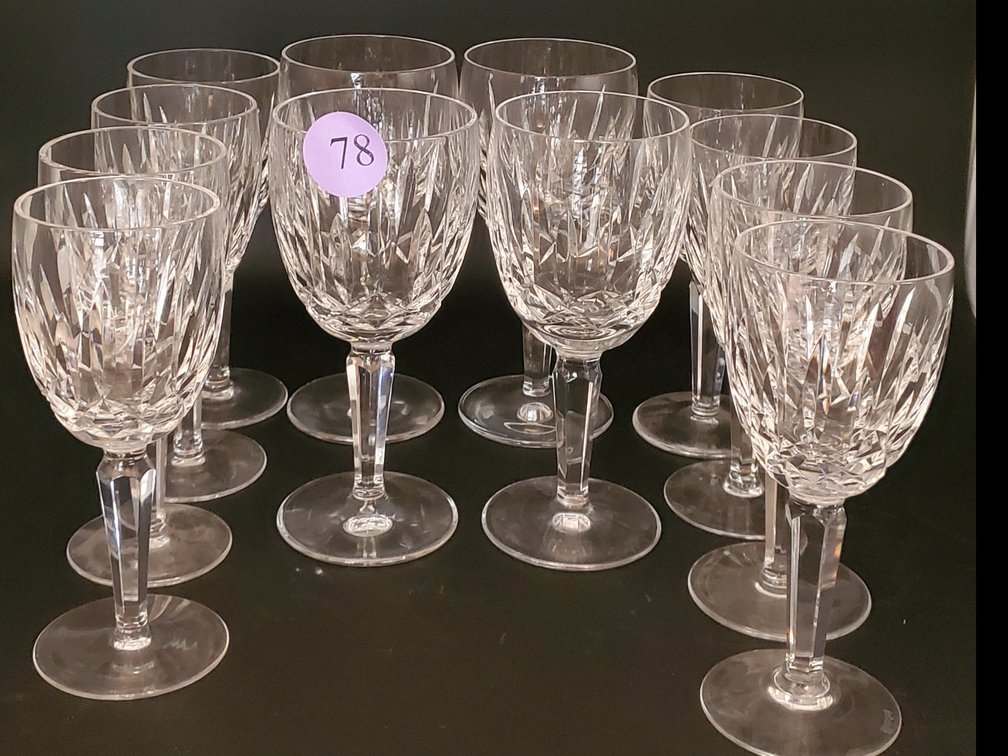 Waterford Crystal Wine Glasses, 2 sizes