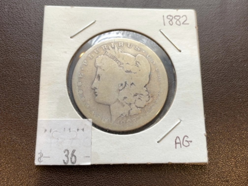 Morgan silver dollar, 1882