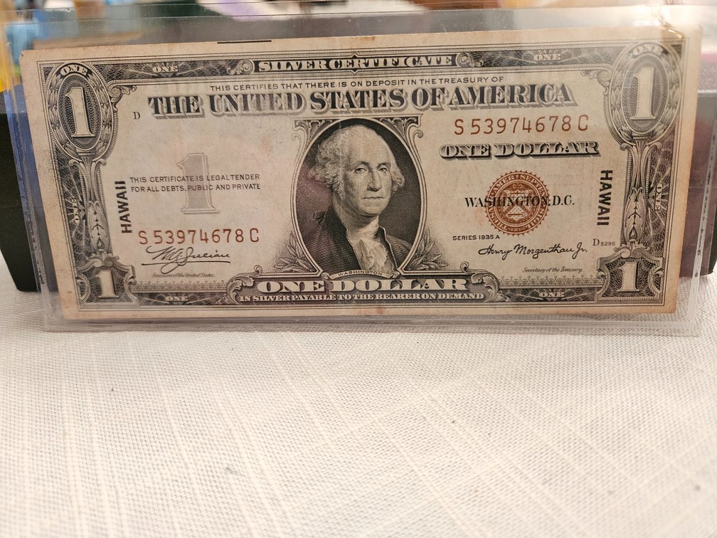 1935 Hawaiian US Silver Certificate