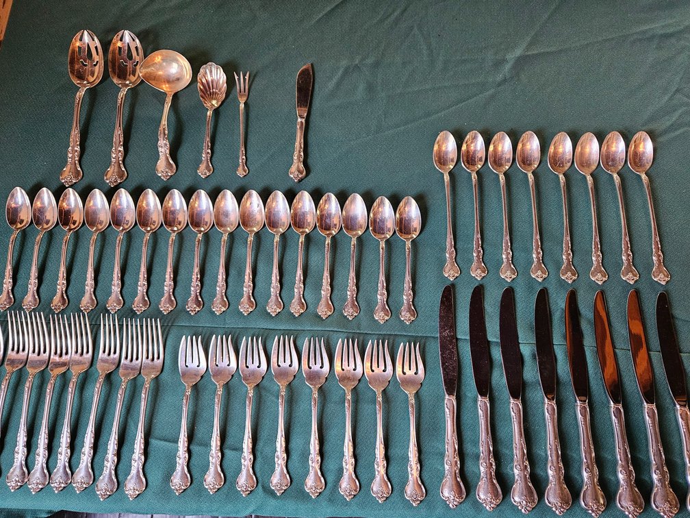 54 piece Set of Reed and Barton Sterling Silver Flatware