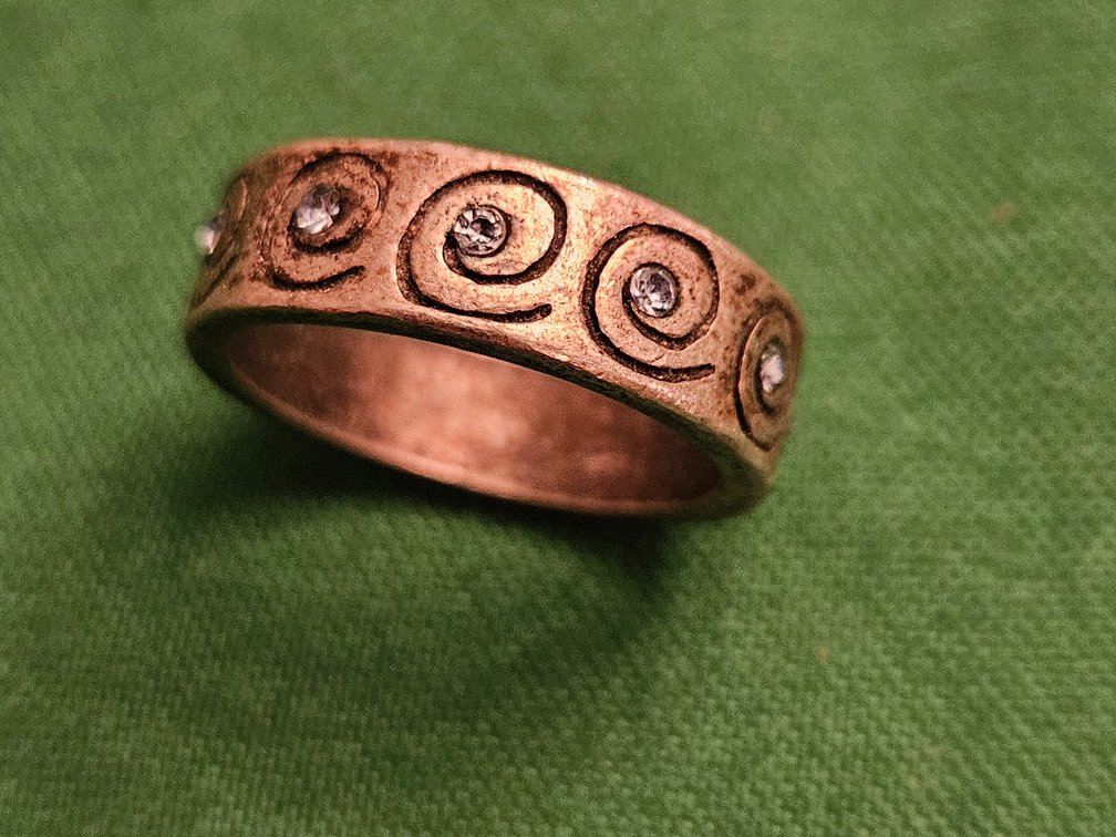 Silver Ring set With Light Blue Stones 