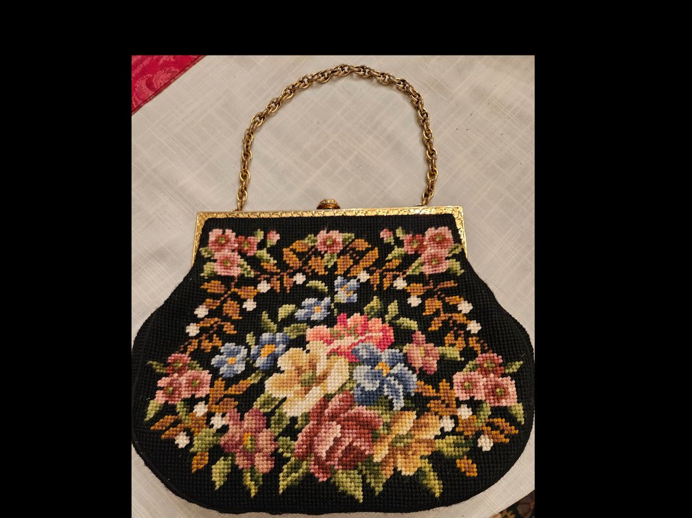 Vintage Needlepoint Purse / Handbag