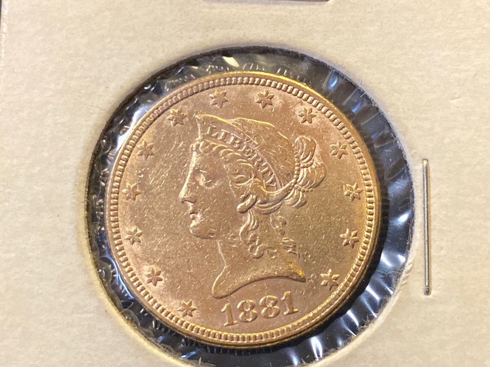 1881 $10 Dollar Liberty Gold Coin