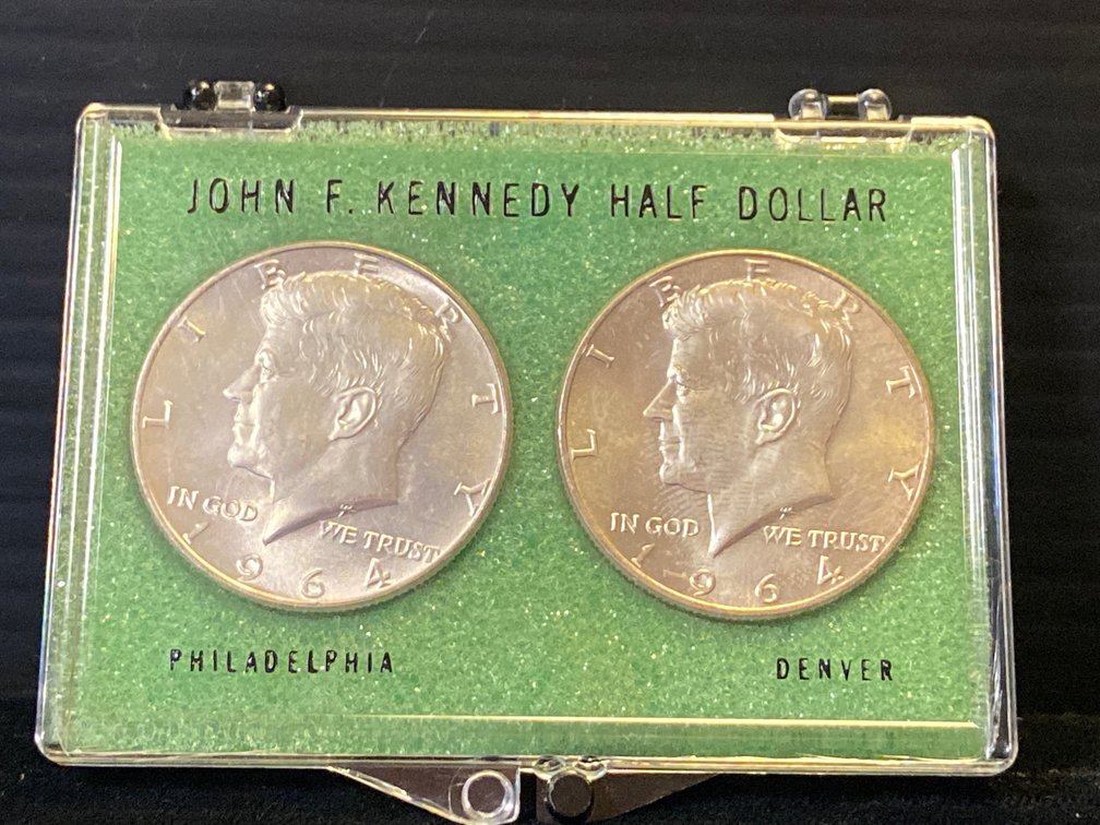 Two Silver Kennedy 1/2 Dollars