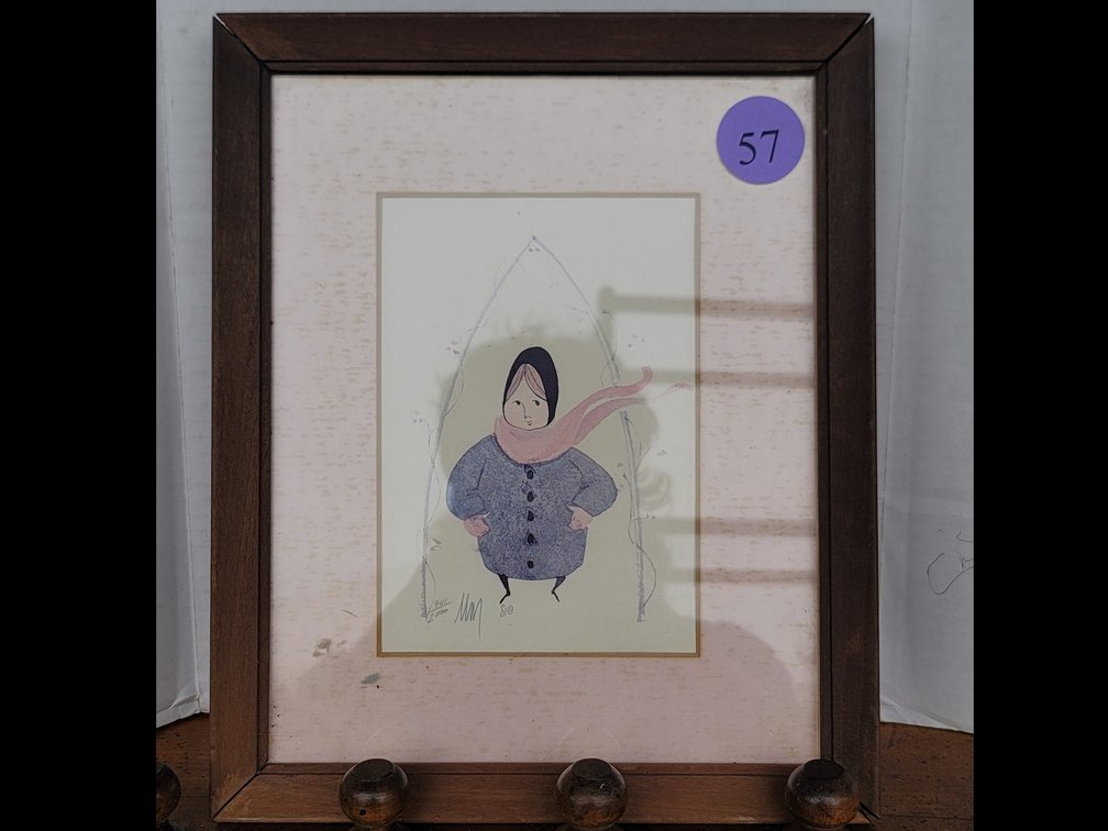 P Buckley Moss Framed Rare Julie Issued 1981 Signed COA