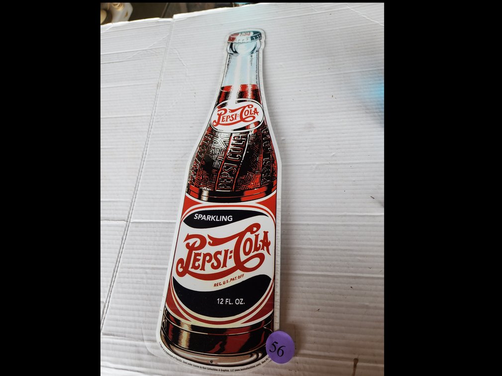 Metal Pepsi Advertising  Sign 
