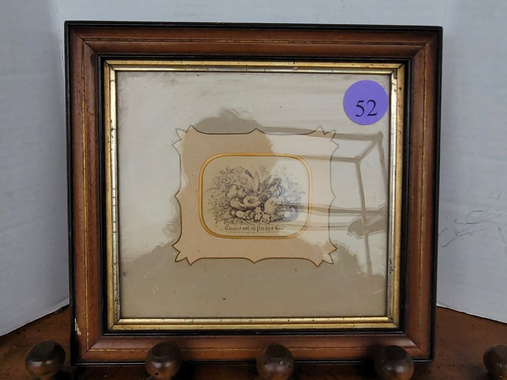 Vintage Harvest Wall Art in Wooden Frame