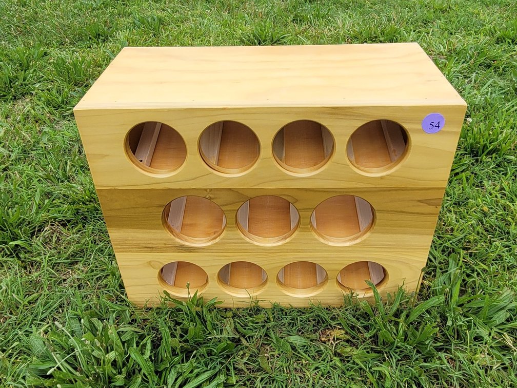 Handmade Wooden Wine Rack