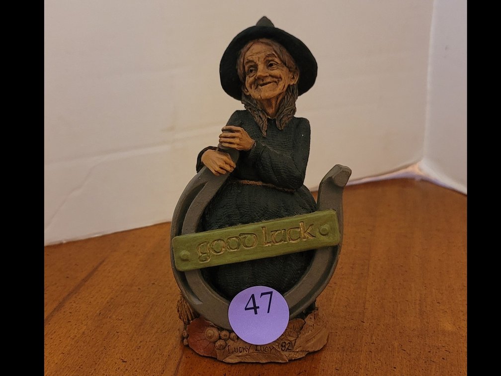 Tom Clark Cairn Studios Good Witch Lucky Lucy St Patrick’s Good Luck Horseshoe