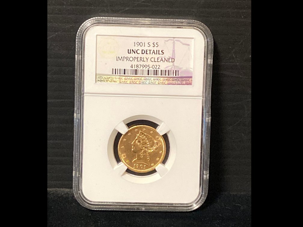 1901 S $5 Gold Piece