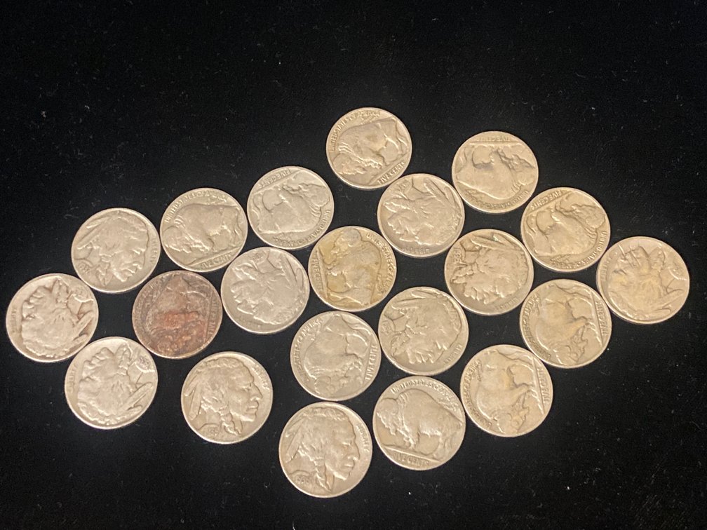 (20) Buffalo Nickels 