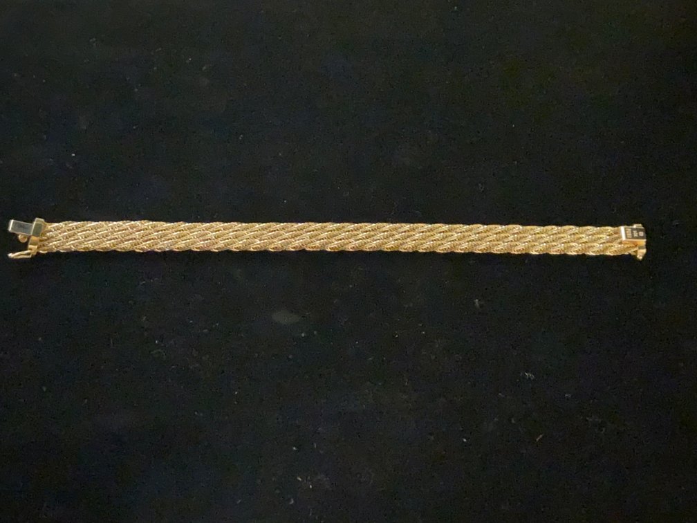 14k Gold Braided Bracelet