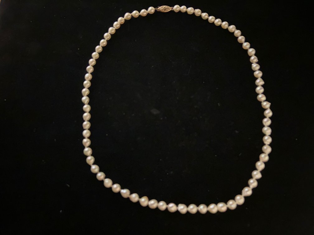 14k Gold and Pearl Necklace