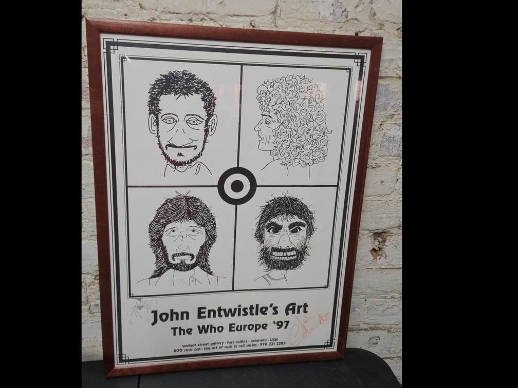 The Who - Europe '97 - Poster Featuring the Art of John Entwistle - Artist  Signed