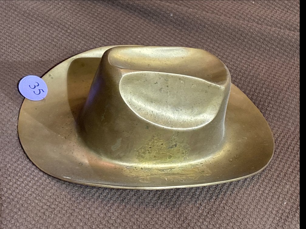 Solid brass stetson, 11” long