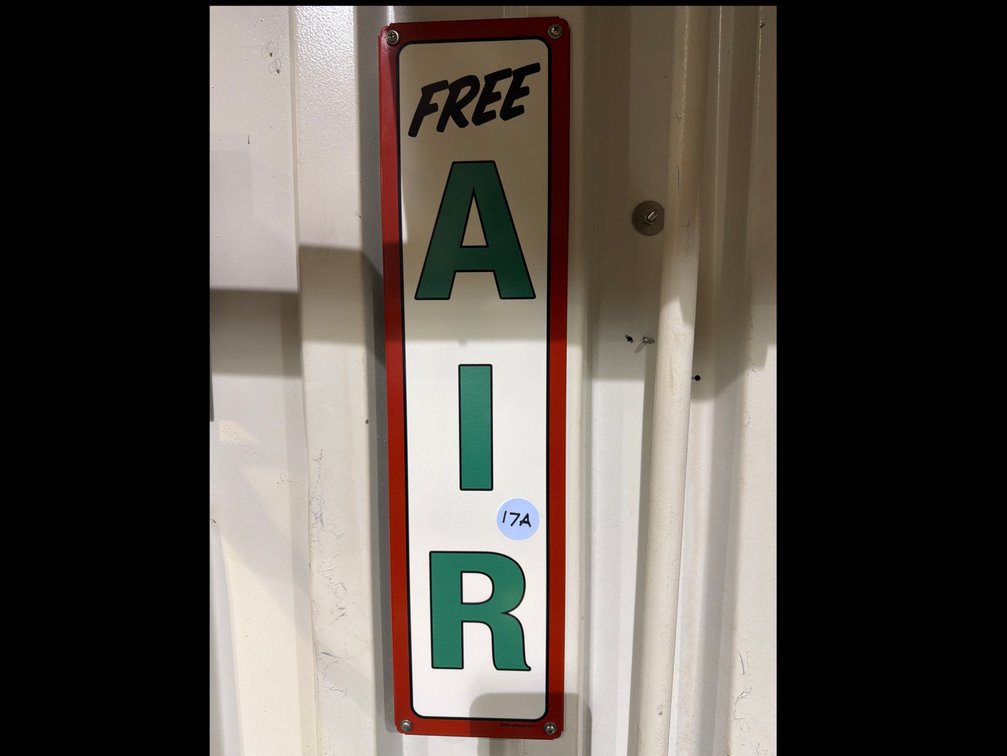 Porcelain “Free Air” Sign 5”x19”