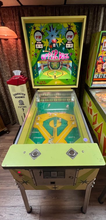 Vintage Williams Upper Deck pitch-and-bat arcade game