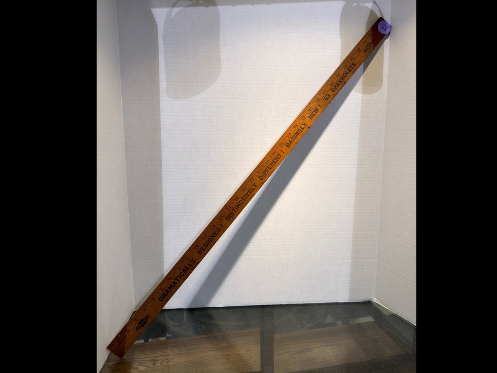 Vintage Wooden Yardstick “Chevrolet”